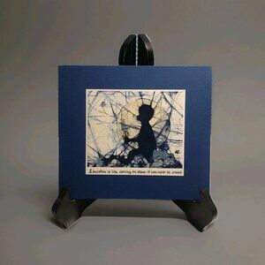 Ann Rundall Original Batik Textile Art Signed Unframed "Education" MCM Art